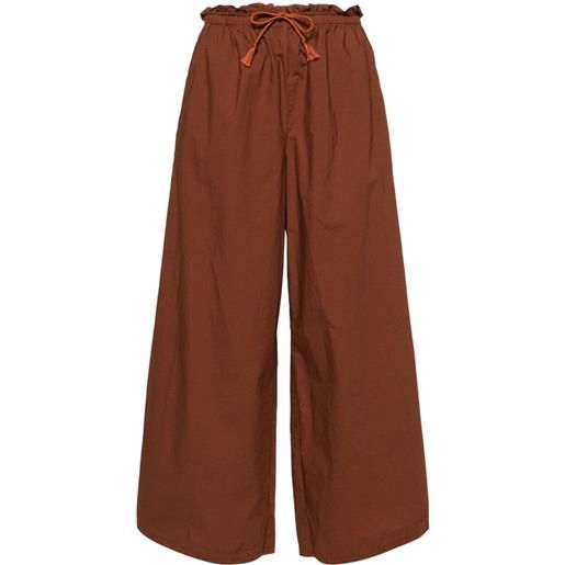 Forte Forte pantaloni con coulisse - marrone