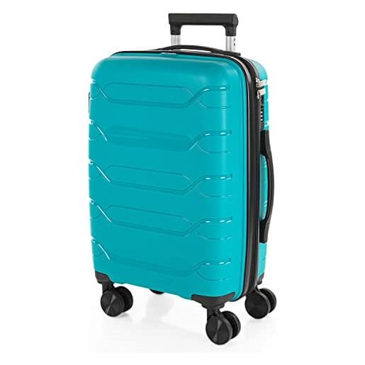 ITACA - valigia 55x40x20 trolley bagaglio a mano. Valigie e trolley per i tuoi viaggi in cabina. Trolley bagaglio a mano 760250, turchese