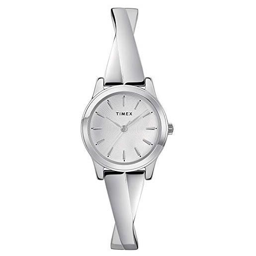 Timex orologio analogico quarzo donna con cinturino in acciaio inox tw2r98700