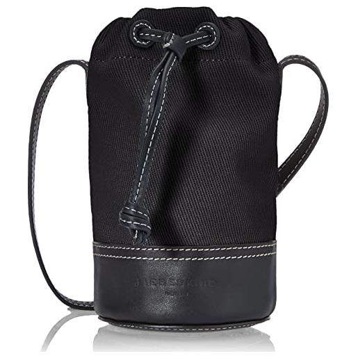 Liebeskind olivia bottle bag, borsa a secchiello s donna, nero, small (hxbxt 20cm x 11cm x 0cm)
