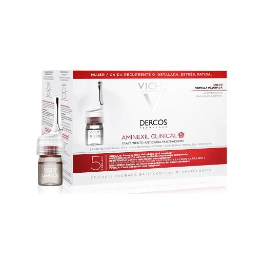 Vichy dercos aminexil intensive 5 trattamento anticaduta donna 42 fiale x 6ml - Vichy - 971070697