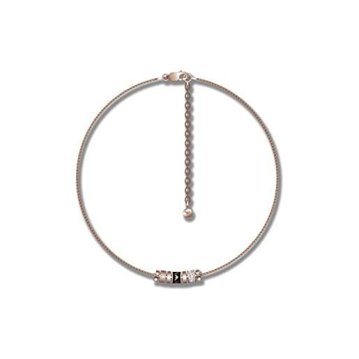 Emporio Armani collana per donna essential, lunghezza: 400+50mm, diametro rondelle: 6,5mm collana in acciaio inossidabile oro rosa, egs2931221