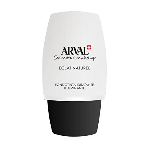 Arval eclat naturel - fondotinta idratante illuminante n° 01 beige chiaro rosato - 30 ml