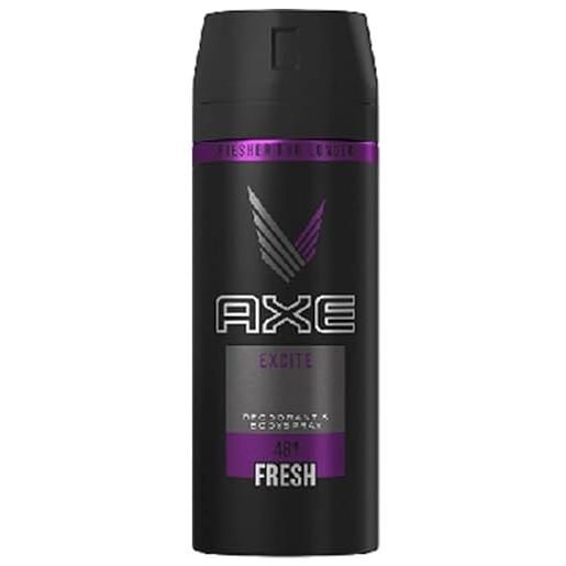Axe deodorante spray per il corpo excite - confezione da 6 (6 x 150 ml)