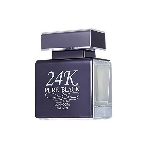 Lonkoom 24 k pure black by Lonkoom for men - 3,4 oz edt spray