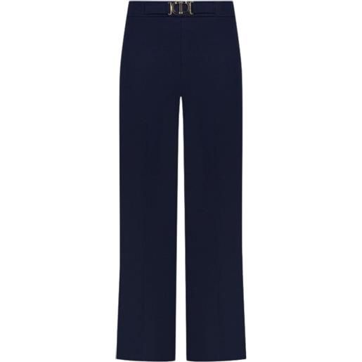 TWINSET pantaloni flare con fibbia oval t