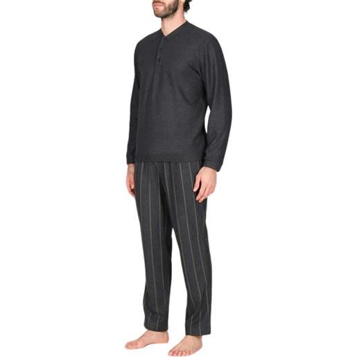 JULIPET pigiama serafino in confortevole jacquard di cotone
