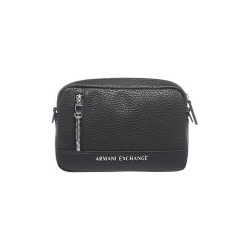 Armani Exchange essential, capri, adjustable strap, custodia per fotocamera uomo, nero, einheitsgröße