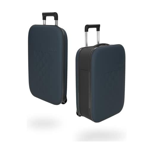 Rollink flex 21 vega ii 2 ruote - la valigia più sottile del mondo - bagaglio a mano, valigia rigida, trolley, valigia da viaggio, bagaglio a bordo, valigia lufthansa