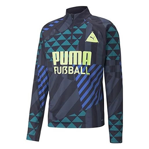 PUMA fußball park top, giacca da ginnastica uomo, parigian night-blue glimmer, l
