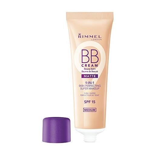 Rimmel bb cream 9-in-1 anti-imperfezioni super trucco matte - medium (30 ml)