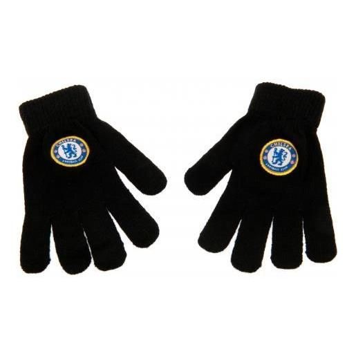 Official Chelsea FC Gifts, guanti lavorati a maglia per ragazzi con logo della squadra di calcio chelsea fc, un ottimo regalo di natale e per il compleanno dei ragazzi