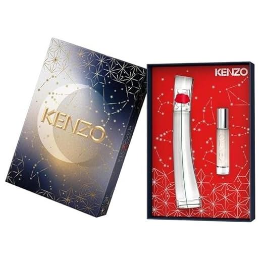 Kenzo flower eau de parfum 50ml + travel spray 10ml confezione regalo