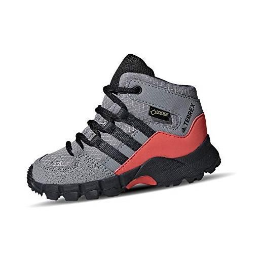 Adidas terrex mid gtx i, stivali unisex-bimbi 0-24, grigio (gritre/carbon/esctra 000), 19 eu