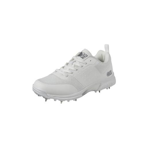 Gunn & Moore kryos, scarpe sportive da bambini unisex-adulto, bianco, 45.5 eu