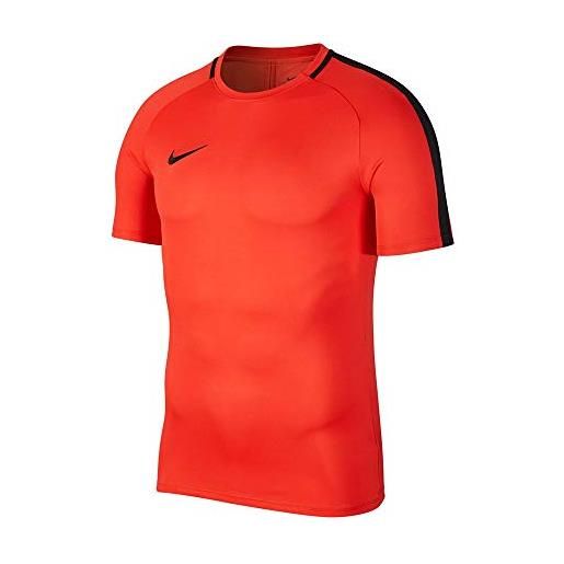 Nike dry academy top ss, t-shirt uomo, light crimson/nero, xxl