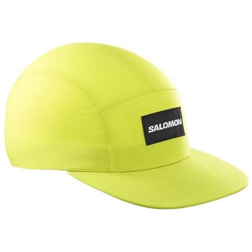 Salomon bonatti waterproof cappellino a cinque pannelli unisex, protezione impermeabile, comfort e leggerezza, stile moderno, black, taglia unica