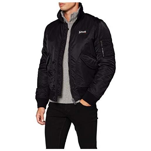 Schott NYC 210-100 giacca, nero (black black), small uomo
