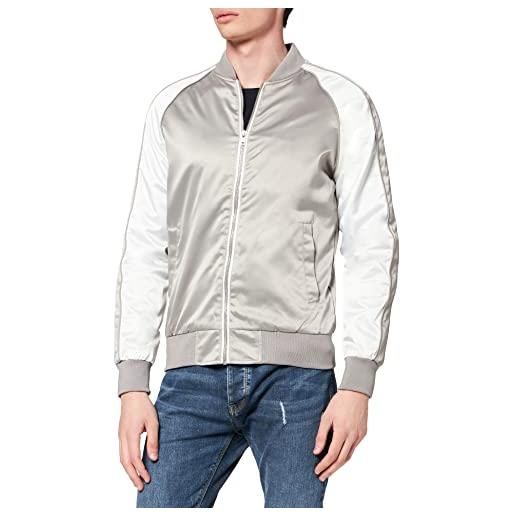 Urban Classics giacca souvenir, giacca uomo, multicolore (silver/offwhite 853), xxl