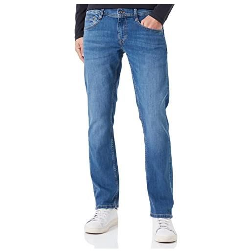 Mustang oregon straight jeans, blu medio 883, 38w x 36l uomo