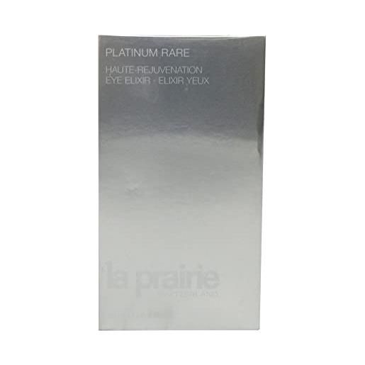 La Prairie platinum rare haute-rejuvenation eye elixir, contorno occhi antirughe, almond, 15 millilitro