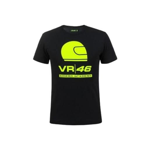 Valentino Rossi vr/46 riders academy t-shirt vr46 riders academy, uomo, m, nero