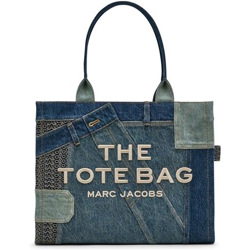 Marc Jacobs borsa tote destrutturata denim - blu