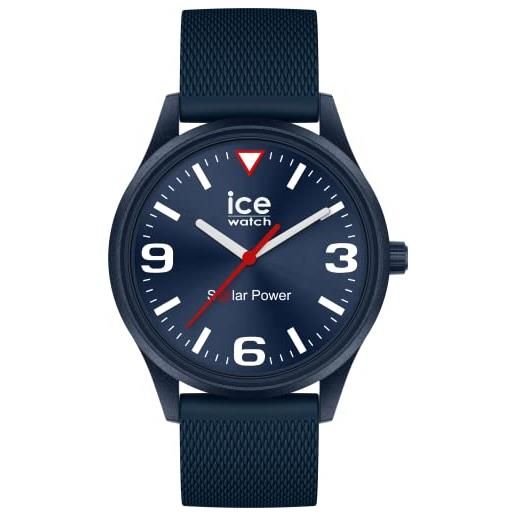 Ice-watch - ice solar power casual blue red - orologio blu da uomocon cinturino in silicone - 020605 (medium)