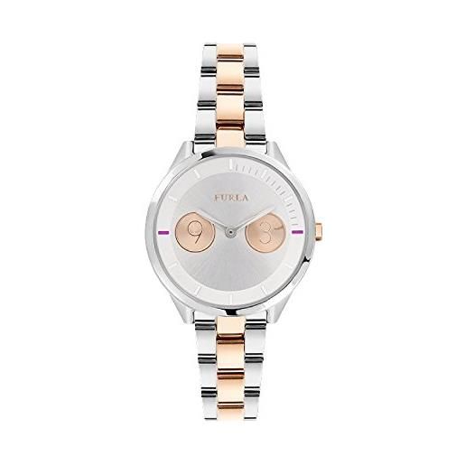 Furla orologio analogico classico quarzo da donna con cinturino in acciaio inox r4253102507