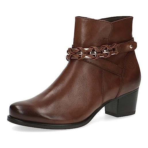 CAPRICE 9-25336-41, stivaletti con tacco donna, rosso (bordeaux nappa), 38.5 eu