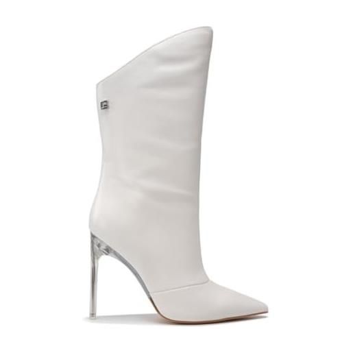 GUESS, fl7swllea11, stivali moda fashion (tacco 11 cm) (white, 38)