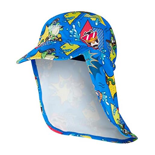 Speedo bambino learn to swim sun protection hat protection hat, blu/giallo, l