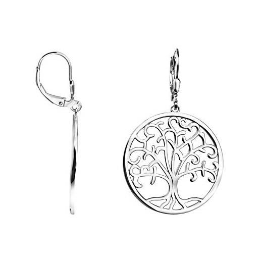 Sofia milani - orecchini donna argento 925 - orecchini pendenti ad albero della vita - 20788