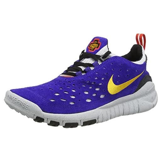 Nike free run trail, scarpe da corsa uomo, concord/taxi-habanero red-white, 40.5 eu