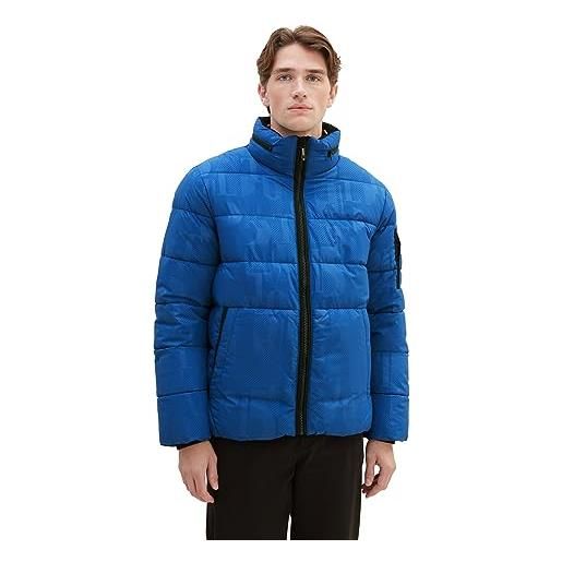 TOM TAILOR 1037333 giacca, 32830 - blue tonal big wording design, m uomo