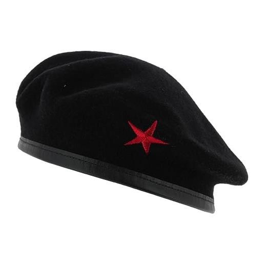 Traclet berretto che guevara stella rossa, nero , 58