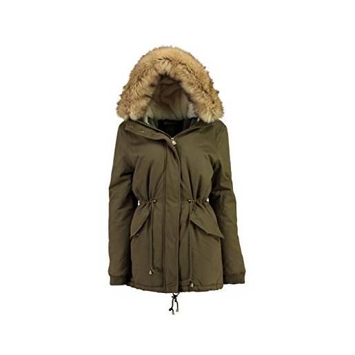 Geographical Norway giacca giubbotto parka ampuria lady jacket donna woman wq833f/gn (kaki, xl)