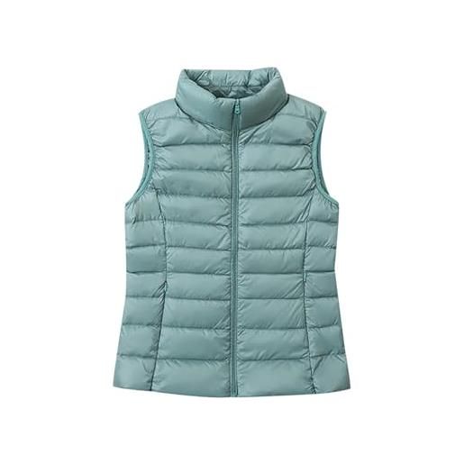 Peuignao gilet piumino donna leggero gilet imbottito donna invernale gilet trapuntato donna giubbotto smanicato donna giubbino giacca smanicato donna giacche piumini senza maniche ultralight donna rosa s