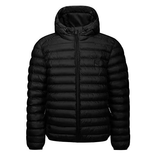 Invicta fw2022 giacca con cappuccio, nero (7), 3xl uomo