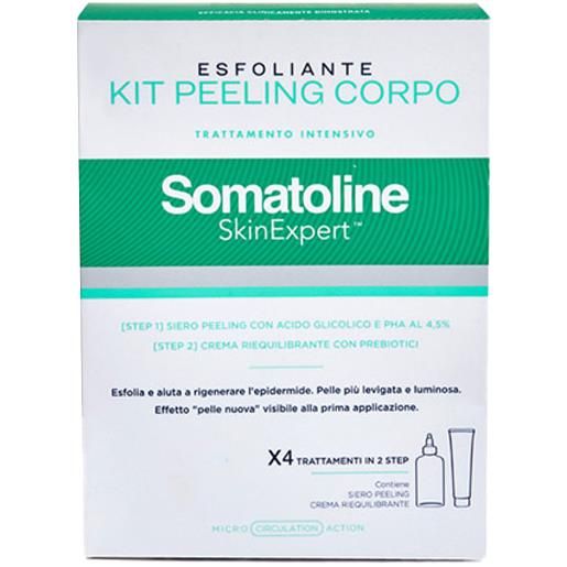 Somatoline skinexpert kit peeling corpo trattamento corpo esfoliante 300ml + 100ml