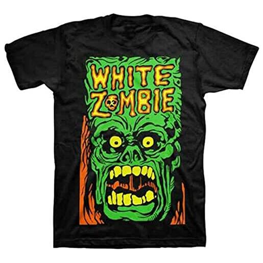 CANTAO merkia white zombie monster yell t shirt