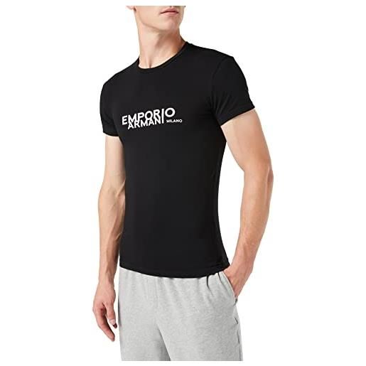 Emporio Armani underwear on site edition short sleeve slim fit t-shirt, black, xl uomo