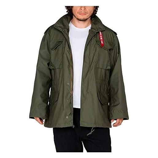 Alpha industries m-65 field jacket per uomo giacca, m65 olive, s