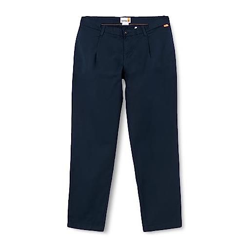 Timberland cotton linen pant pantaloni, zaffiro scuro, 35w x 34l uomo