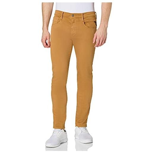 REPLAY m914y anbass hyperflex colour xlite jeans, havana 325, 29w / 30l uomo