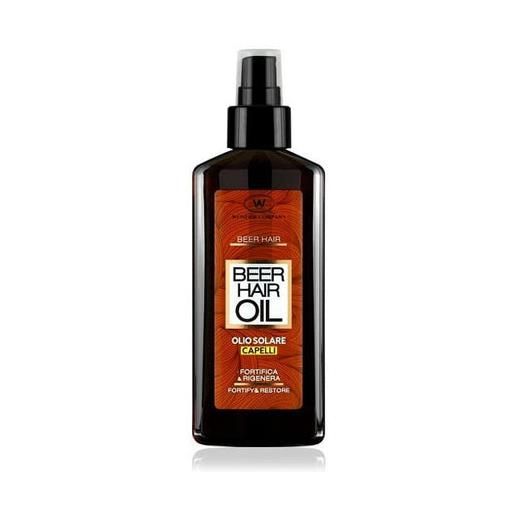 Wonder company beer hair oil olio solare capelli spray 100 ml