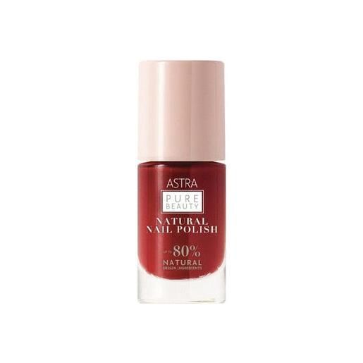 Astra pure beauty natural nail polish 14 red salt smalto per unghie