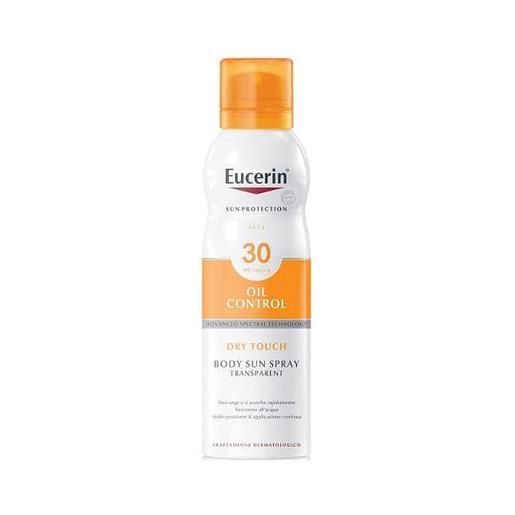 Eucerin sun protection oil control dry touch spf30 body sun spray trasparent 200 ml
