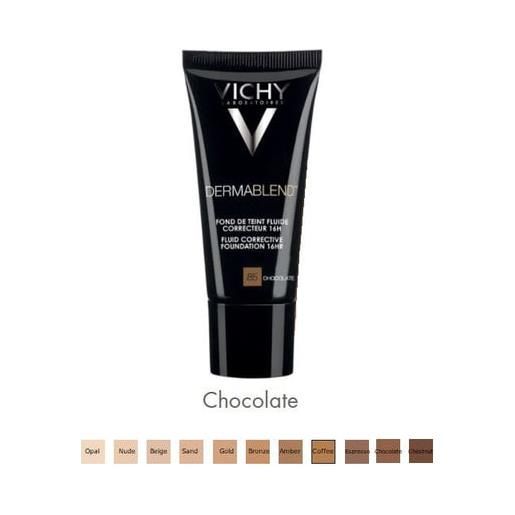 Vichy dermablend fondotinta correttore fluido n. 85 chocolate 30 ml