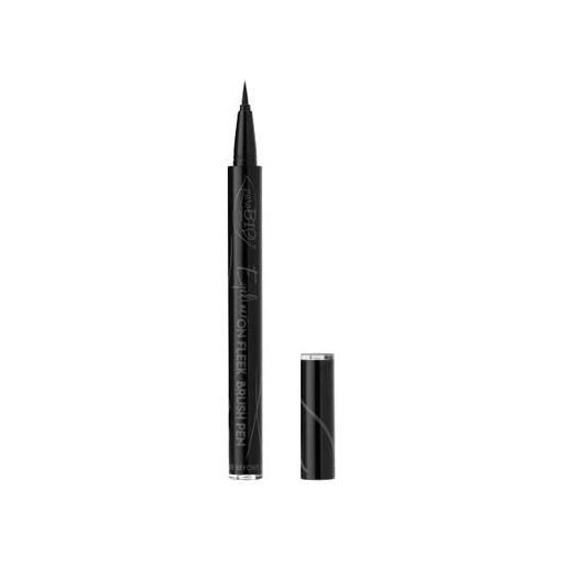 Purobio cosmetics eyeliner on fleek brush pen nero
